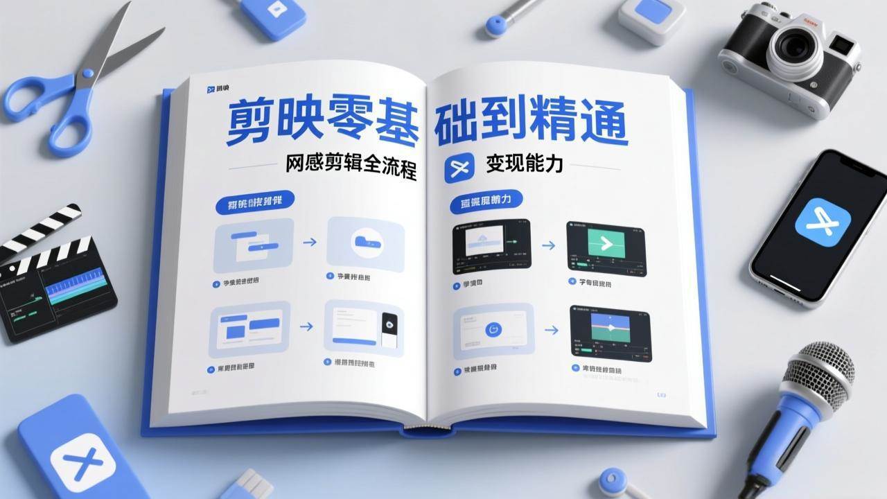 （17473期）剪映零基础也能快速上手，从入门到精通掌握网感剪辑全流程，掌握能直接变现的剪辑能力-华夏圈