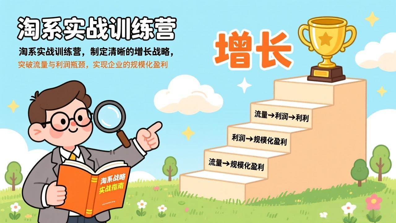 （17325期）淘系实战训练营(更新)，制定清晰的增长战略，突破流量与利润瓶颈，实现企业的规模化盈利-华夏圈
