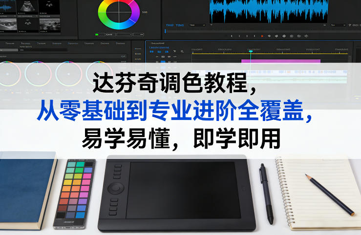 达芬奇调色教程，从零基础到专业进阶全覆盖，易学易懂，即学即用-华夏圈
