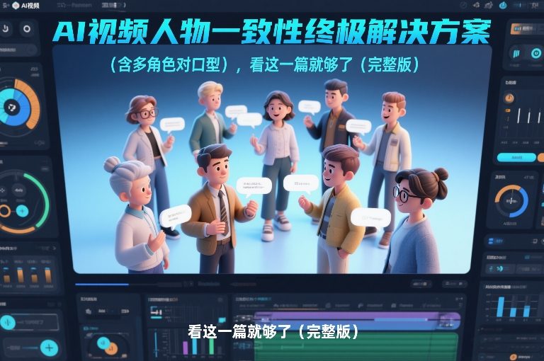 AI视频人物一致性终极解决方案（含多角色对口型），看这一篇就够了（完整版）-华夏圈