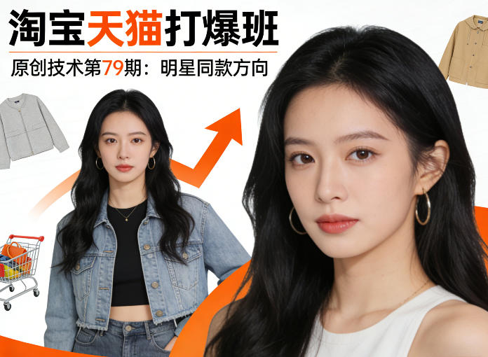 《淘宝天猫打爆班》原创技术第79期：明星同款方向-华夏圈