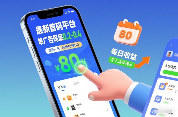 最新首码平台，单广告保底0.2-0.4，单机一天轻松撸80，早入场早賺米【揭秘】-华夏圈