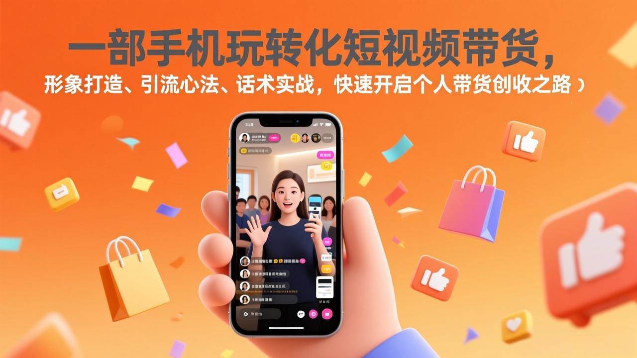 （17356期）一部手机玩转化短视频带货，形象打造、引流心法、话术实战，快速开启个人带货创收之路-华夏圈