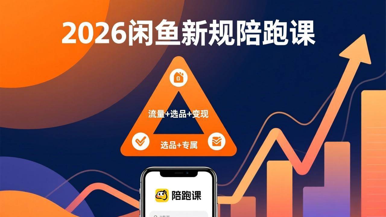 （17483期）2026闲鱼高阶陪跑课全新上线，带你吃透新规玩转选品流量，从零搭建稳定变现盈利体系-华夏圈
