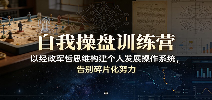 自我操盘训练营：以经政军哲思维构建个人发展操作系统，告别碎片化努力-华夏圈