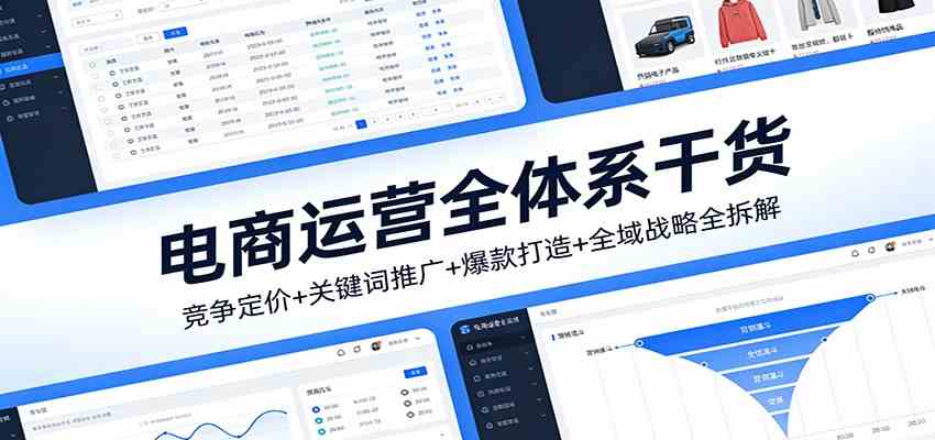 电商运营全体系干货，竞争定价+关键词推广+爆款打造+全域战略全拆解-华夏圈
