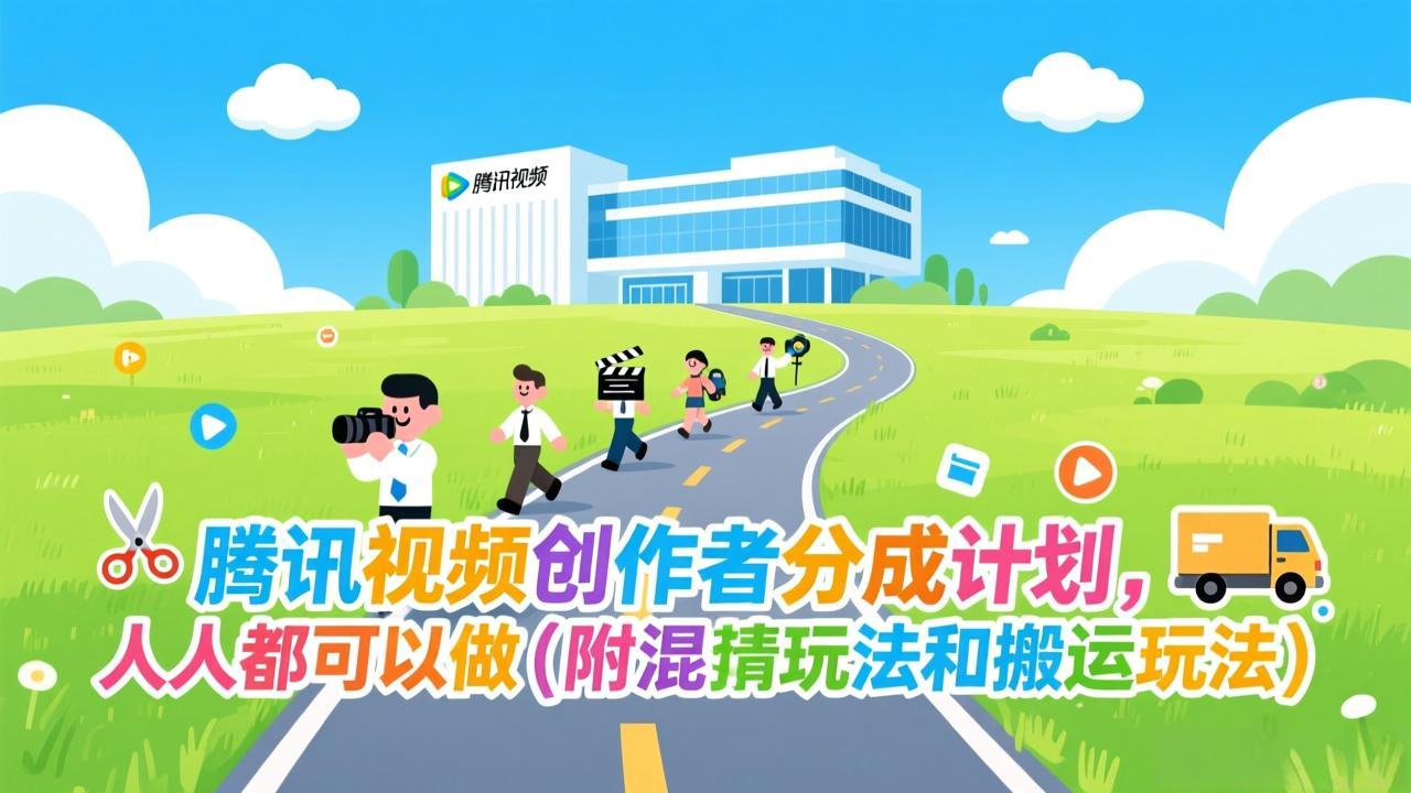 腾讯视频创作者分成计划，人人都可以做(附混剪玩法和搬运玩法-华夏圈