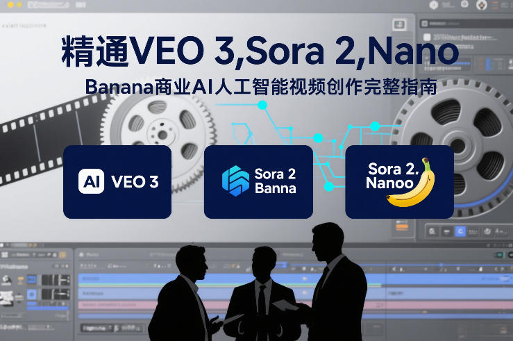 精通VEO 3，Sora 2，Nano Banana商业AI人工智能视频创作完整指南-华夏圈