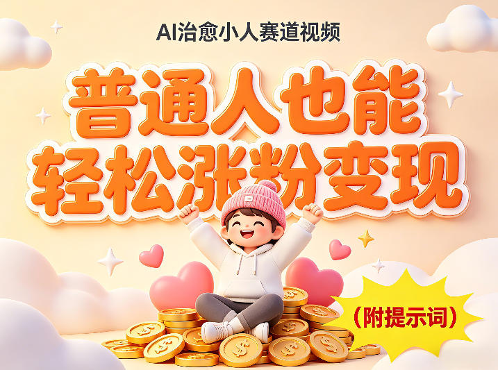 AI治愈小人赛道视频，普通人也能轻松涨粉变现，实操教学（附完整提示词）-华夏圈