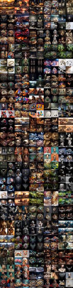 460+专业Midjourney珠宝摄影AI提示词戒指，项链-耳环-手链-宝石等，立即开始创作珠宝艺术-华夏圈