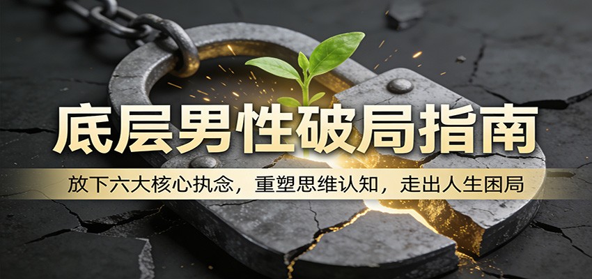 底层男性破局指南：放下六大核心执念，重塑思维认知，走出人生困局-华夏圈