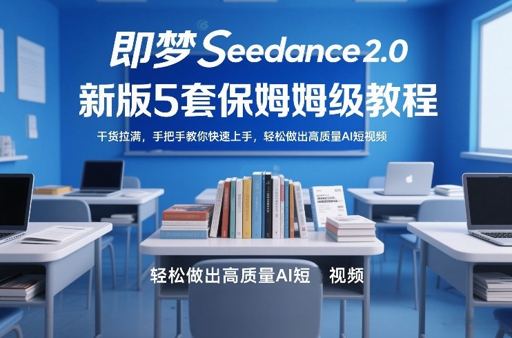 即梦Seedance2.0新版5套保姆级教程，干货拉满，手把手教你快速上手，轻松做出高质量AI短视频-华夏圈