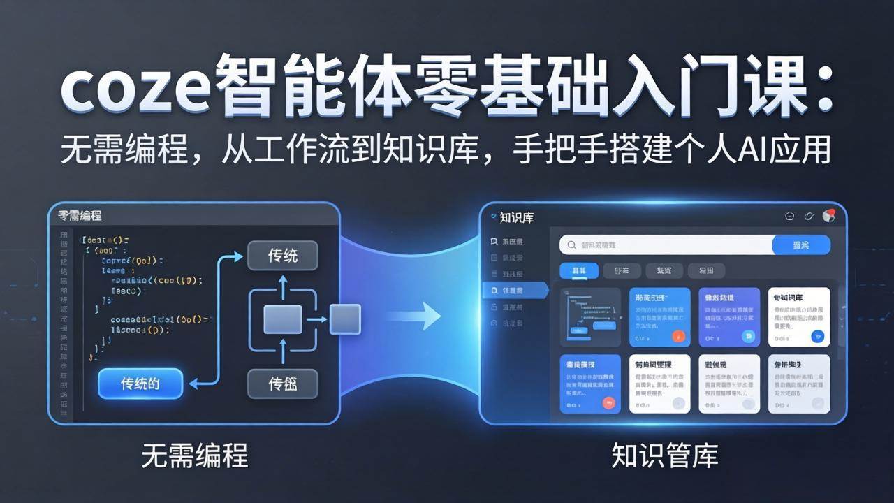 （17775期）coze智能体零基础入门课：无需编程，从工作流到知识库，手把手搭建个人AI应用-华夏圈
