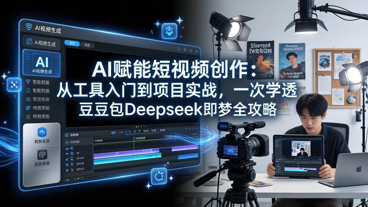（17762期）AI赋能短视频创作：从工具入门到项目实战，一次学透豆包Deepseek即梦全攻略-华夏圈