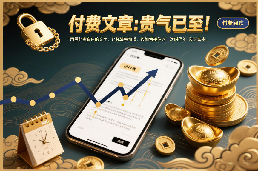 付费文章：贵气已至！用最朴素直白的文字，让你清楚知道，该如何接住这一次时代的泼天富贵-华夏圈