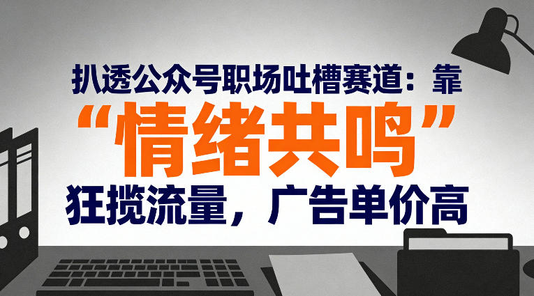 扒透公众号职场吐槽赛道：靠“情绪共鸣”狂揽流量，广告单价高-华夏圈