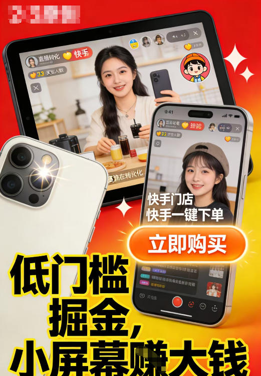 快手小店视频带货项目，适合各类人群低门槛入局-华夏圈