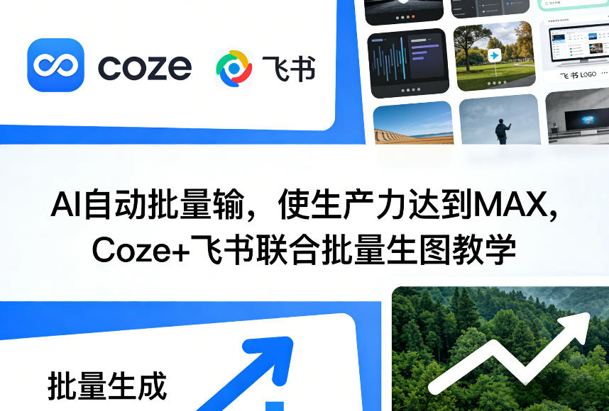 AI自动批量输，使生产力达到MAX，Coze+飞书联合批量生图教学-华夏圈