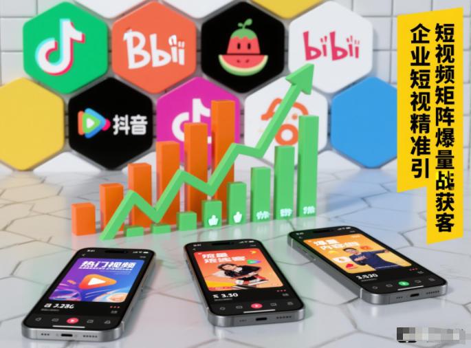 企业短视频精准引流矩阵获客，短视频矩阵爆量战法-华夏圈