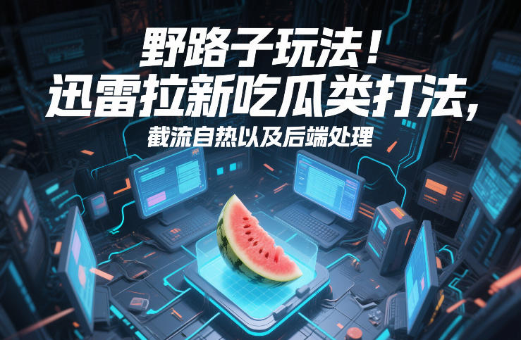 野路子玩法！迅雷拉新吃瓜类打法，截流自热以及后端处理-华夏圈