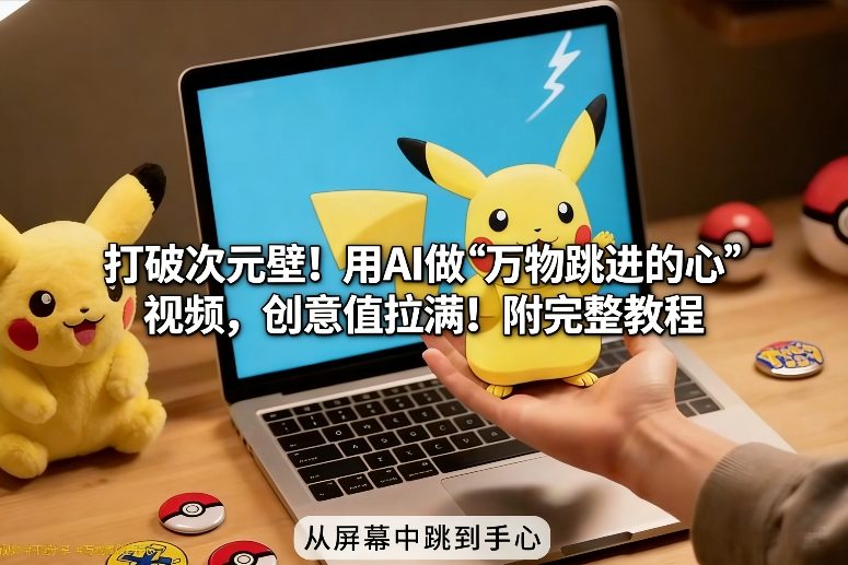 打破次元壁！用AI做【万物跳进手心】视频，创意值拉满！附完整教程-华夏圈