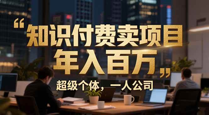 （17134期）从0到年入百万：超级个体实战心得公开，个人IP×精准引流×成交系统全拆解-华夏圈