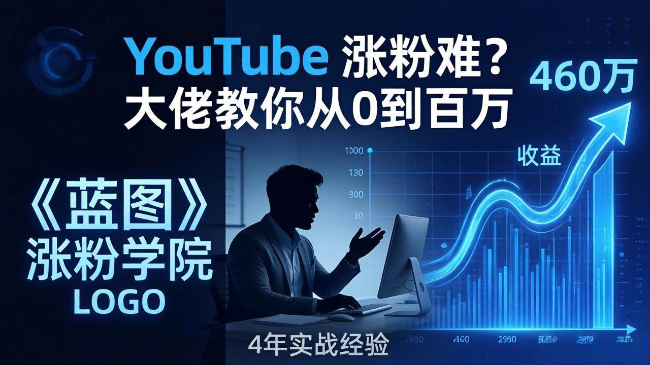 （17836期）YouTube 涨粉难？《蓝图涨粉学院》：4 年赚 460 万的大佬教策略，从0到百万有路径！-华夏圈