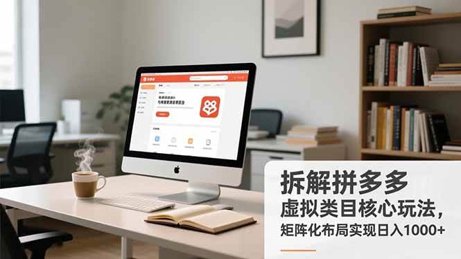 （16906期）拆解拼多多虚拟类目核心玩法，矩阵化布局实现日入1000+-华夏圈