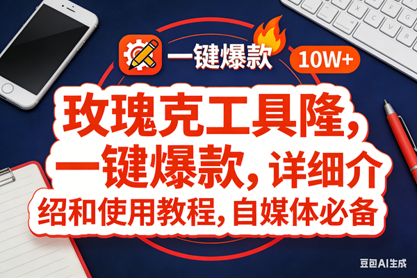 （17352期）玫瑰克隆工具，ai鲁大魔，自媒体必备神器，一键爆款神器，详细教程。-华夏圈