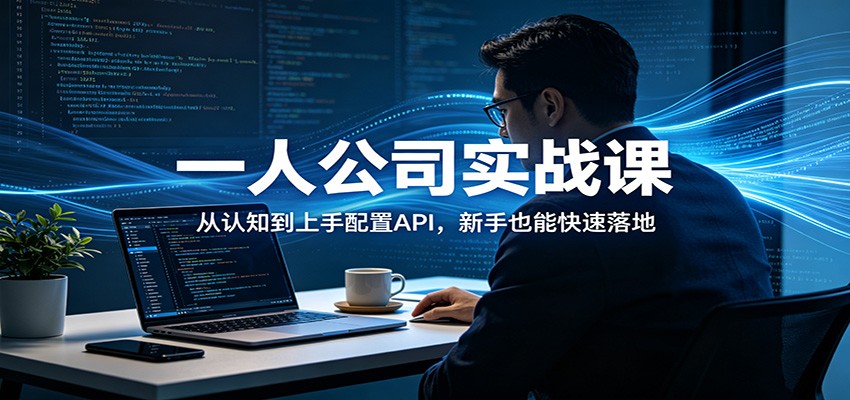 一人公司实战课：从认知到上手配置API，新手也能快速落地-华夏圈