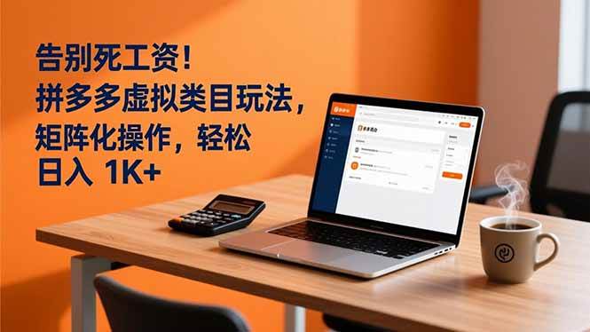 （16943期）告别死工资！拼多多虚拟类目玩法，矩阵化操作，轻松日入 1K+-华夏圈