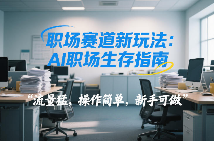 职场赛道新玩法：AI职场生存指南，流量猛，操作简单，新手可做-华夏圈