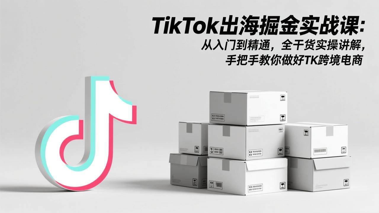（17368期）TikTok出海掘金实战课：从入门到精通，全干货实操讲解，手把手教你做好TK跨境电商-华夏圈