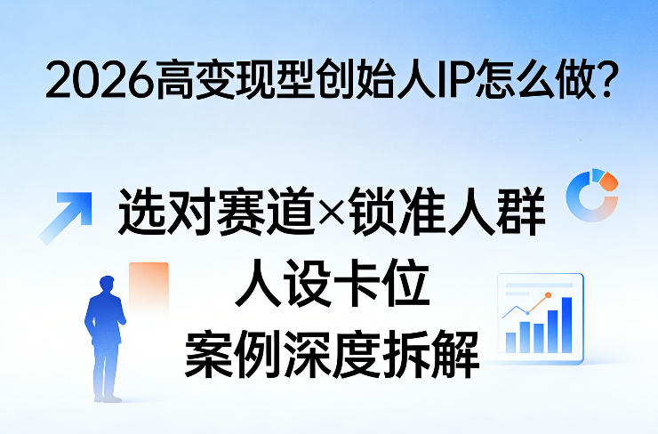 2026高变现型创始人IP怎么做？选对赛道×锁准人群×人设卡位×案例深度拆解-华夏圈