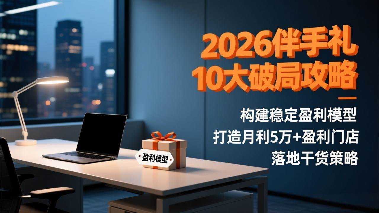 （17191期）2026伴手礼10大破局攻略：构建稳定盈利模型，打造月利5万+盈利门店，落地干货策略-华夏圈
