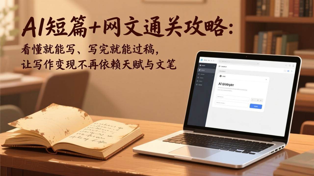 （17515期）AI短篇+网文通关攻略：看懂就能写、写完就能过稿，让写作变现不再依赖天赋与文笔-华夏圈
