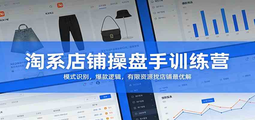 淘系店铺操盘手训练营：模式识别，爆款逻辑，有限资源找店铺最优解-华夏圈