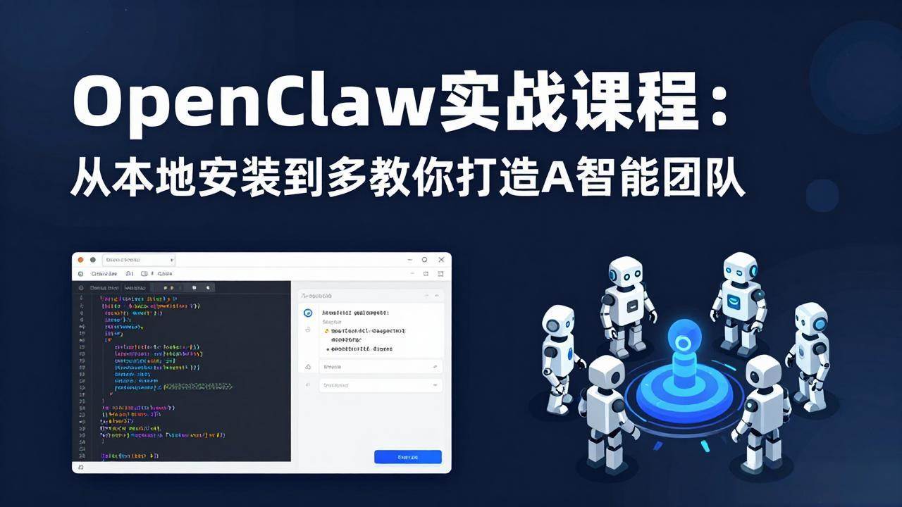 （17883期）OpenClaw实战课程：从本地安装到多Agent协同，手把手教你打造AI智能团队-华夏圈