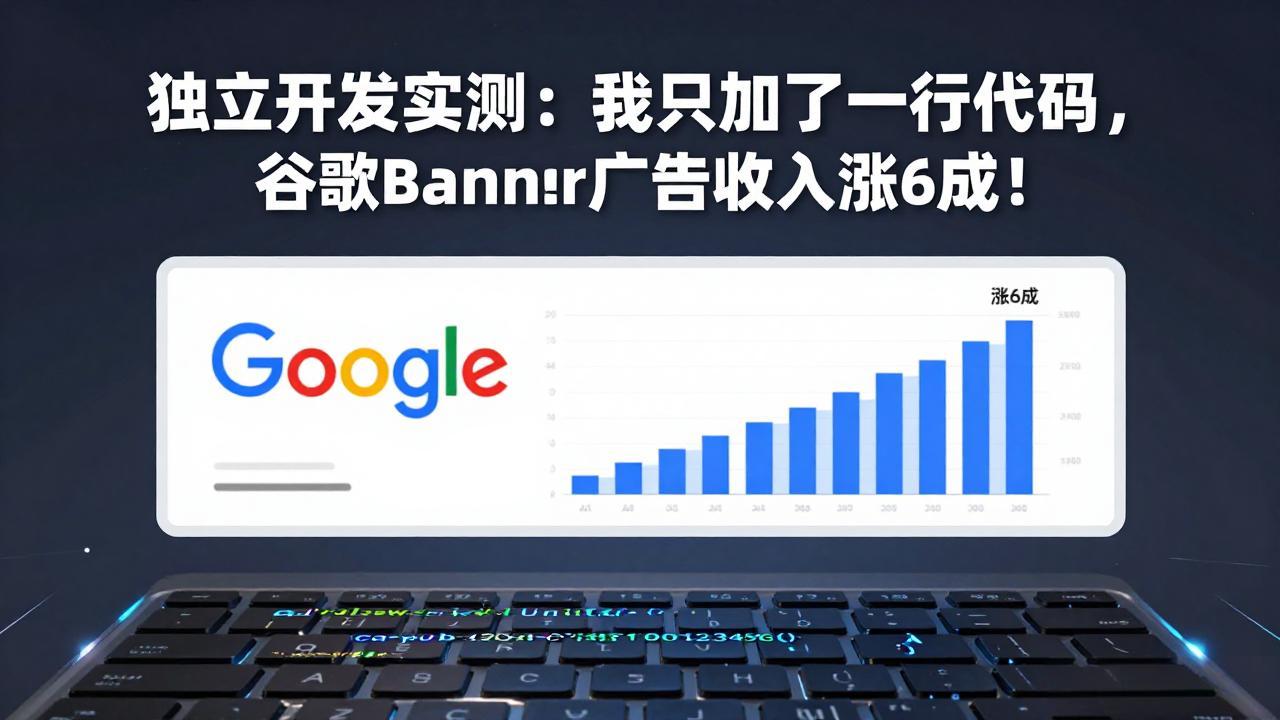 付费文章：独立开发实测：我只加了一行代码，谷歌Banner广告收入涨6成！-华夏圈