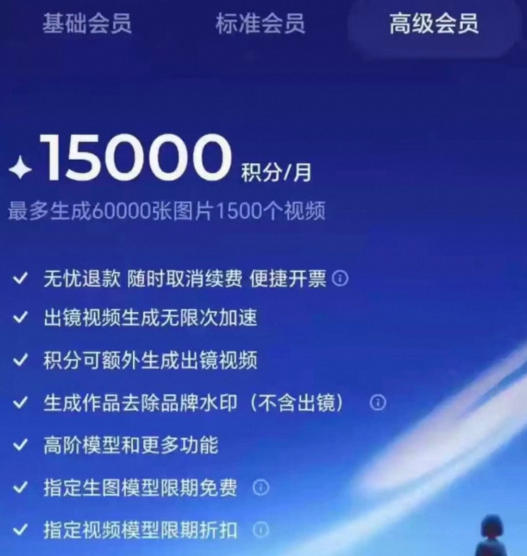 撸即梦积分技术，499充值得15000积分技术，效果自测，不保证百分百-华夏圈