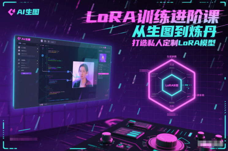 LoRA训练进阶课，从生图到炼丹，打造私人定制LoRA模型-华夏圈