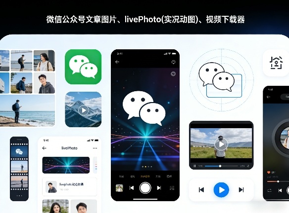 微信公众号文章图片、livePhoto(实况动图)、视频下载器-华夏圈