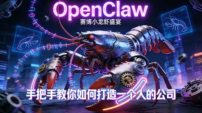 （17684期）OpenClaw，小龙虾-从产品到爆款的成长之路，手把手教你如何打造一个人的公司-华夏圈
