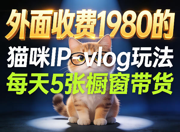 宠物赛道猫咪IP-vlog玩法，26条视频涨粉29W，每天5张橱窗带货拆解-华夏圈