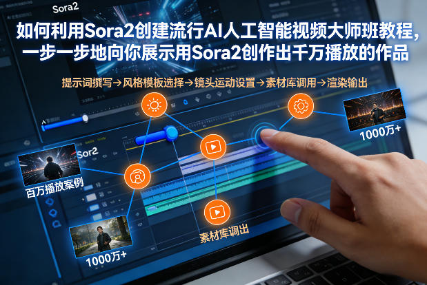 如何利用Sora2创建流行AI人工智能视频大师班，一步一步地向你展示用Sora2创作出千万播放的作品-华夏圈