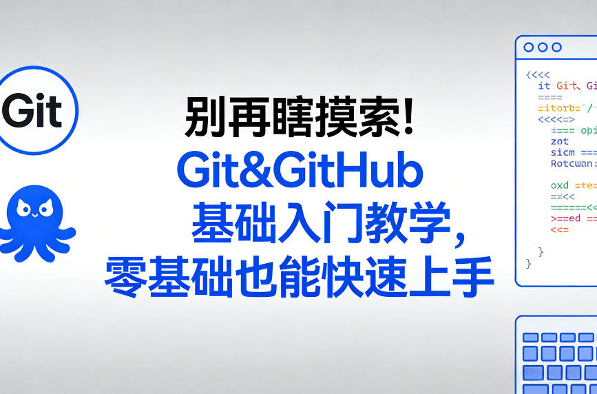 别再瞎摸索！Git&GitHub基础入门教学，零基础也能快速上手-华夏圈