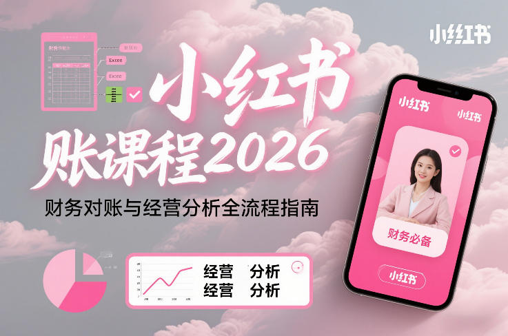 小红书对账课程2026，财务对账与经营分析全流程指南-华夏圈