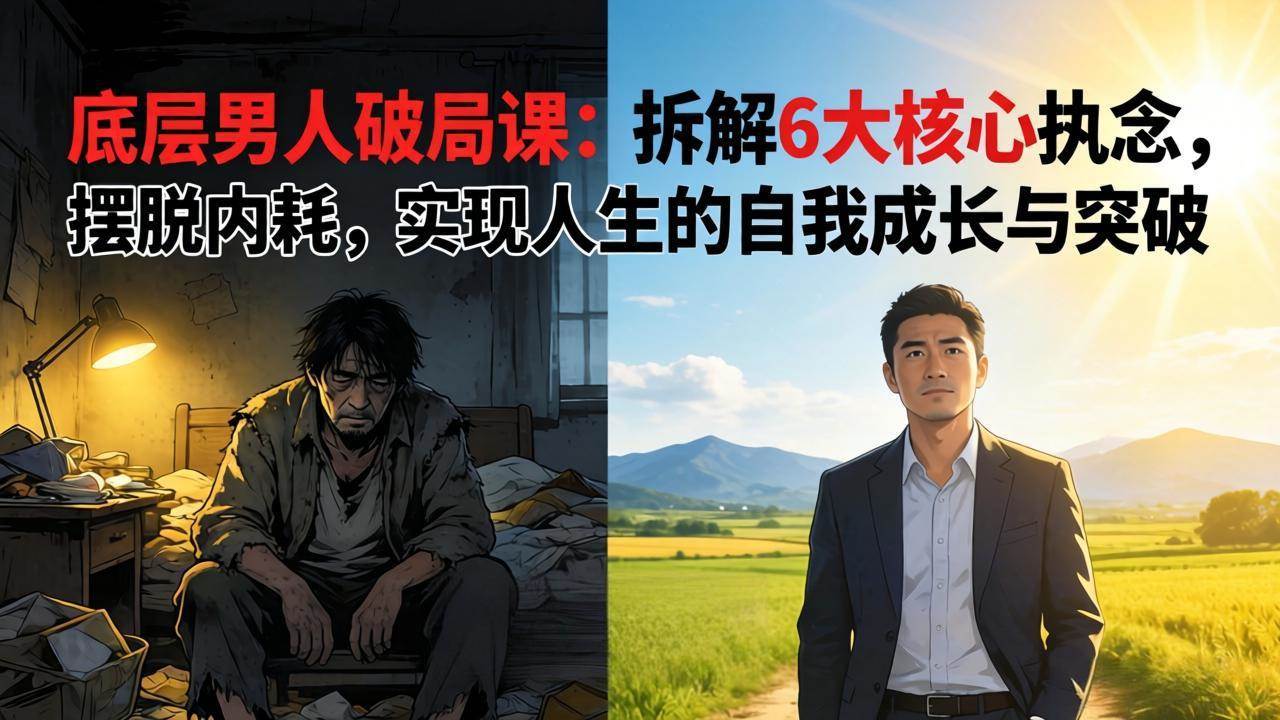 （17747期）付费文章：底层男人破局课：拆解 6 大核心执念，摆脱内耗，实现人生的自我成长与突破-华夏圈