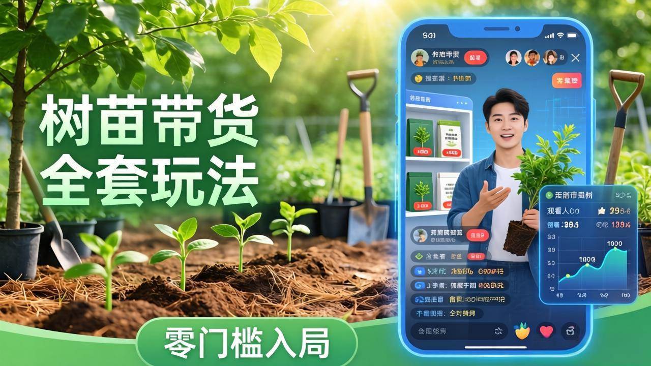 （17729期）视频号AI树苗带货全套玩法：零门槛入局，掌握豆包、千问等AI工具制作树苗视频的全套流程-华夏圈