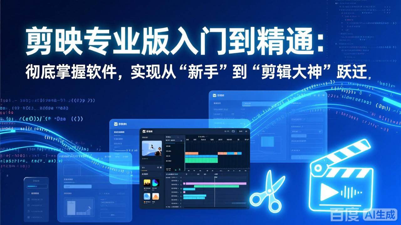 （17321期）剪映专业版入门到精通：彻底掌握软件，实现从“新手”到“剪辑大神”跃迁-华夏圈